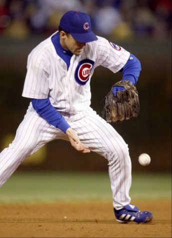 Alex Gonzalez bobble what should've been an inning ending double play during game 6 of the 2003 NLCS. Photo Courtesy of the Daily Herald.