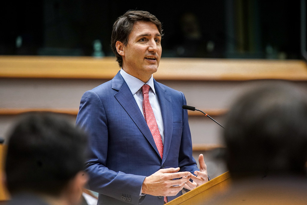 Canadian Prime Minister Justin Trudeau gives a speech. (Courtesy of Creative Commons)