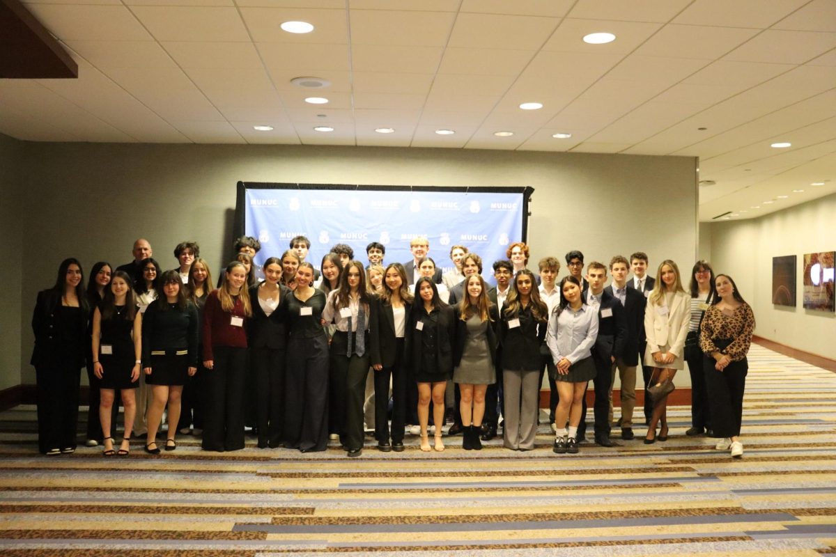 LFA’s Model UN team of 2025 poses for a picture. 