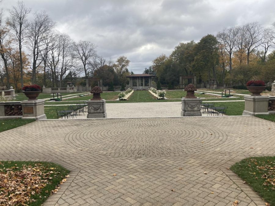 Both the freshman and senior retreats were partially held in LFA’s very own formal gardens.