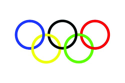 A picture of the Olympics logo