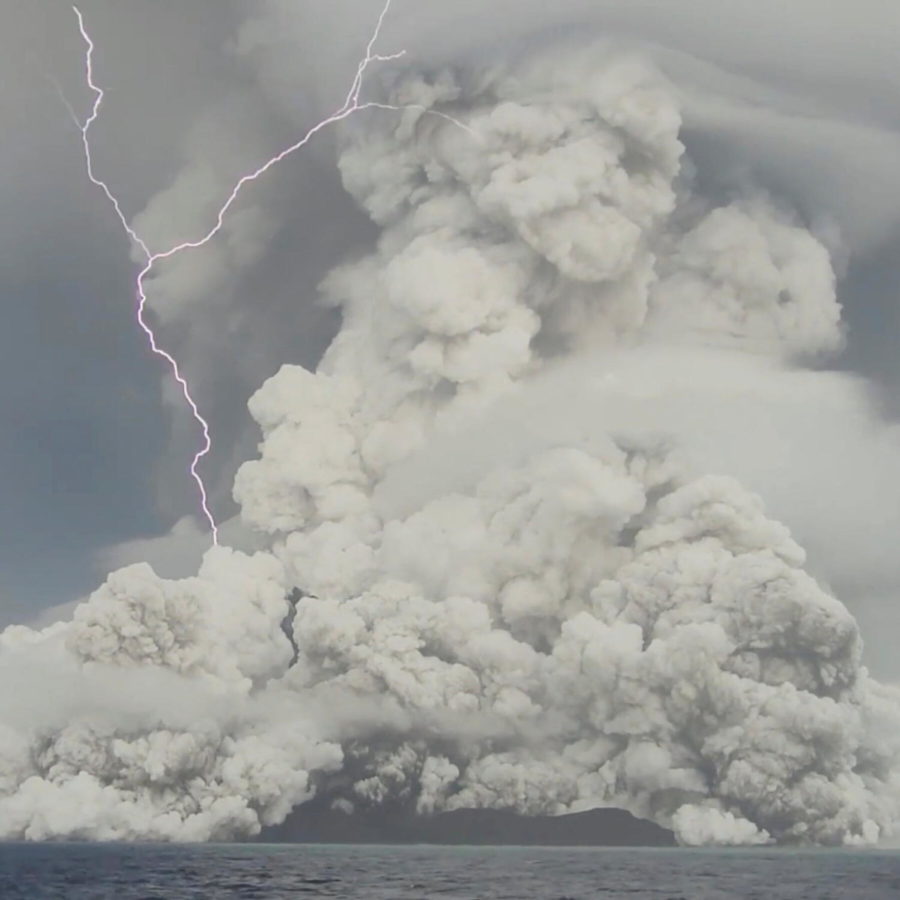 "The Tonga Volcano Erupts"          