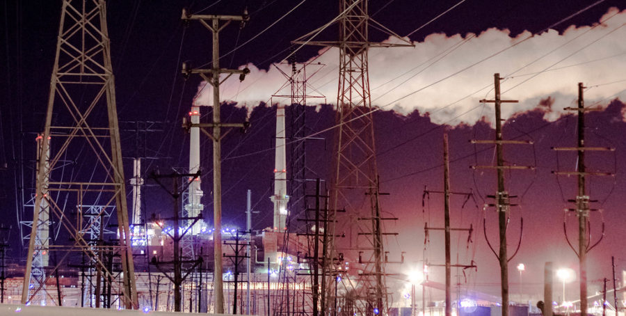 Power plant pollution in Waukegan.