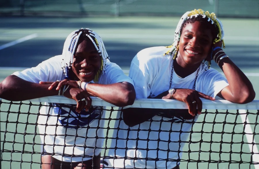 Young Serena and Venus