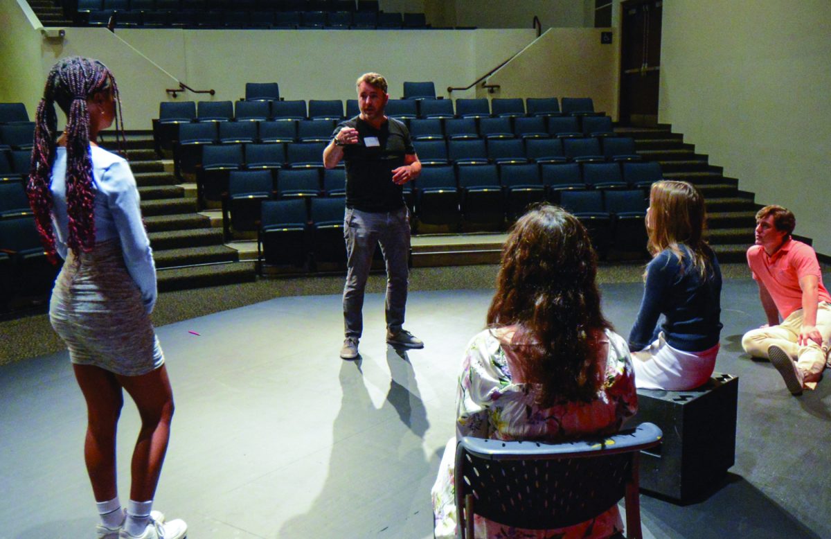 Matt Boresi teaching his advanced acting class.