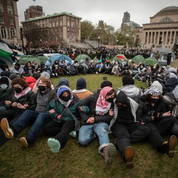 A pro-Palestine protest.