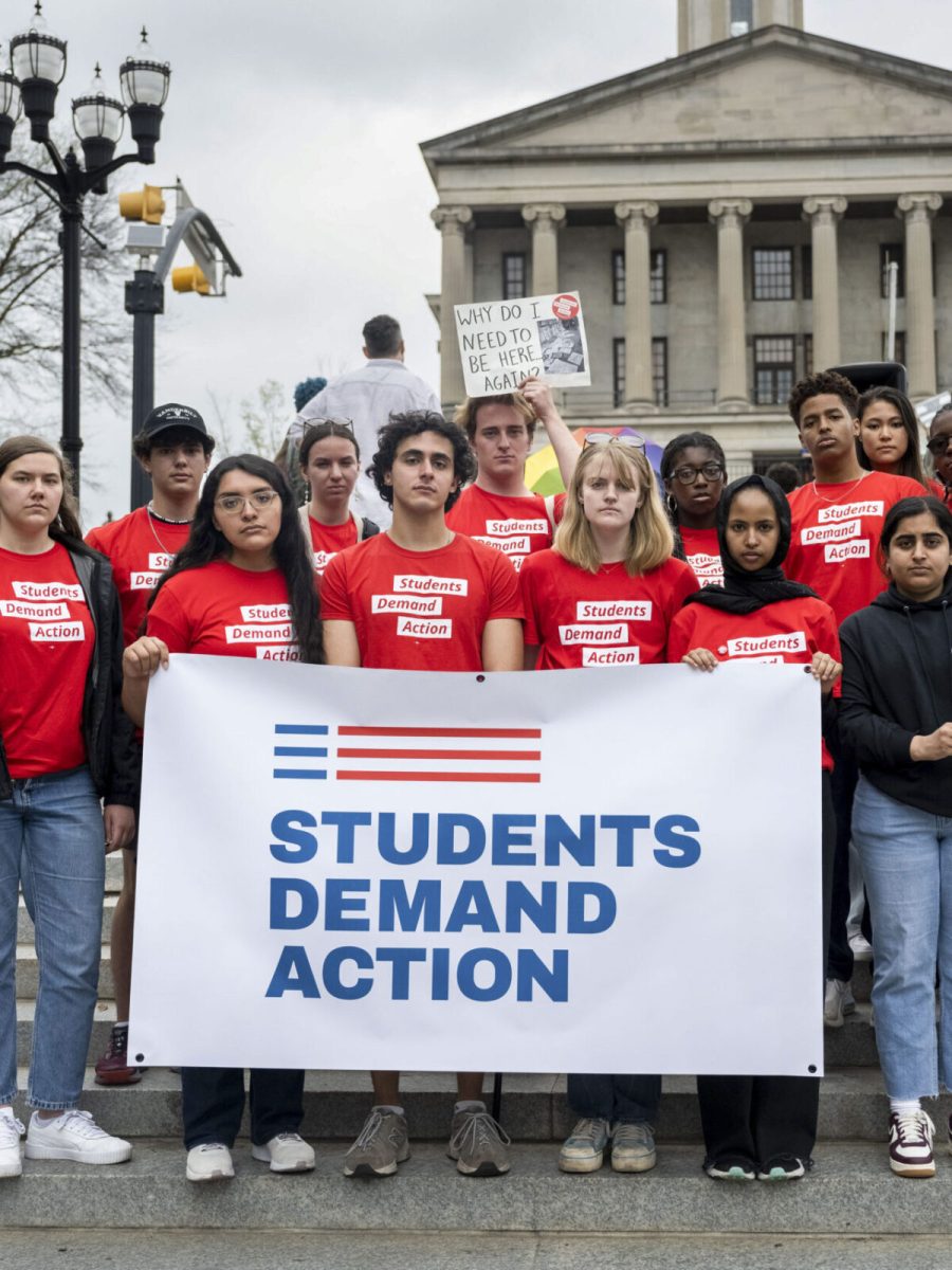 Students participate in an SDA-organized school walkout.