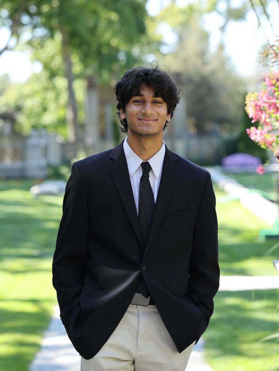 Aarnav Shah poses for his senior portrait.