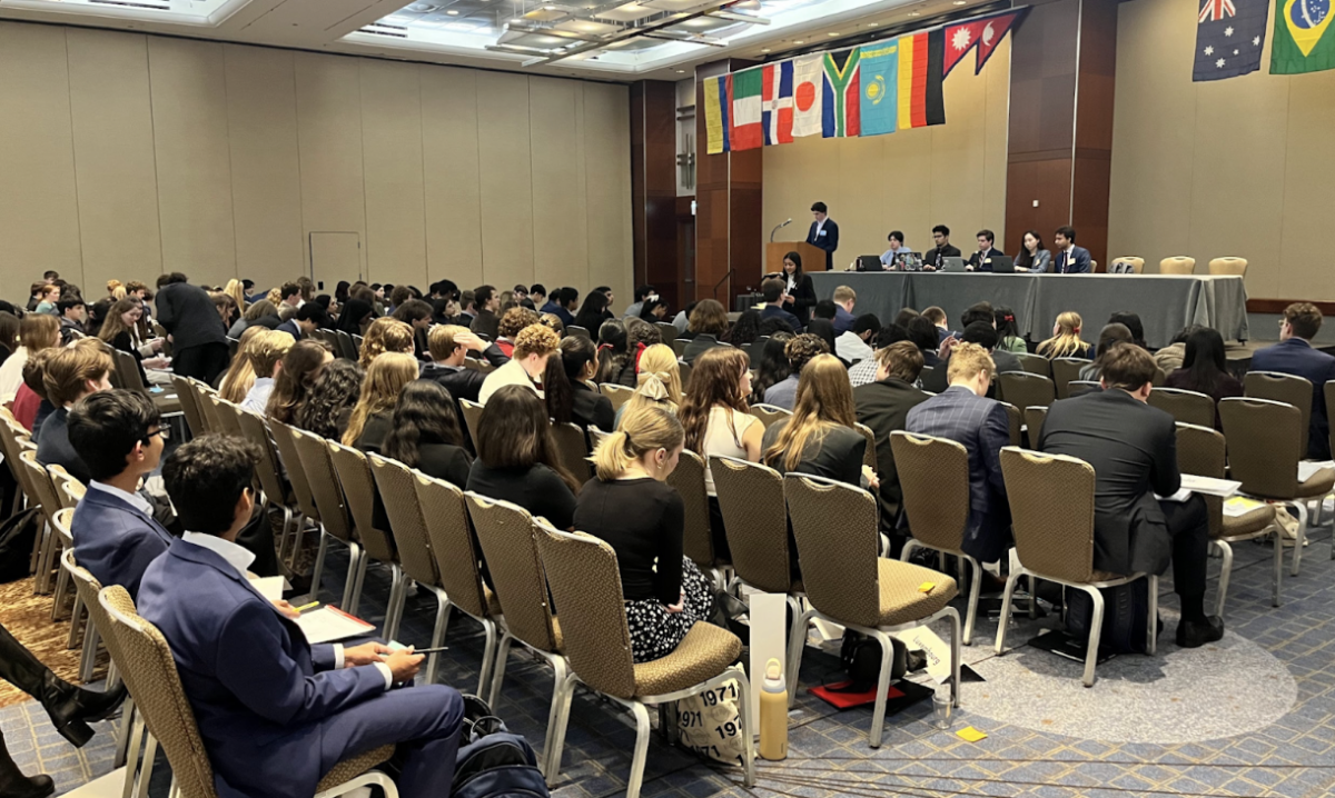 A committee in action at MUNUC 2024.