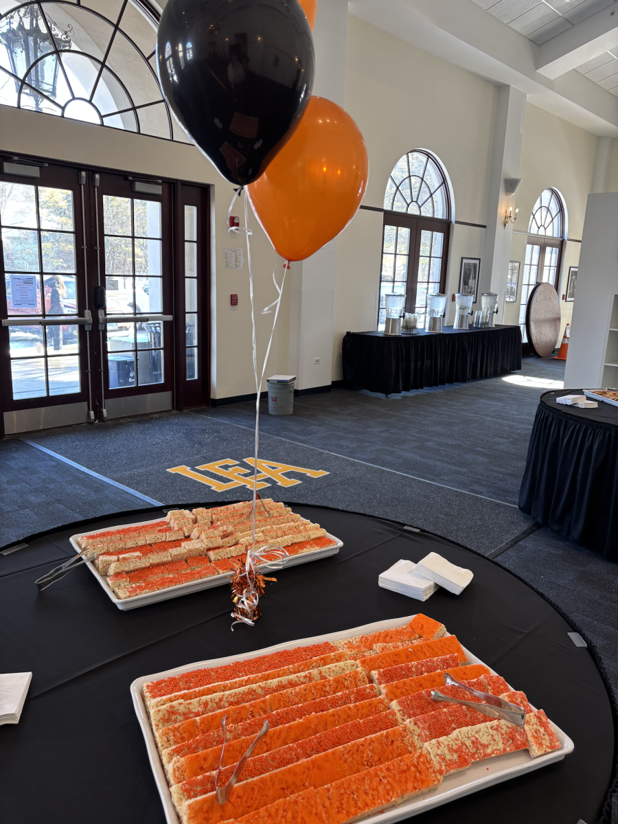 LFA celebrates its 168th Charter Day on February 13 with orange-colored treats in the Cressey Center for the Arts.