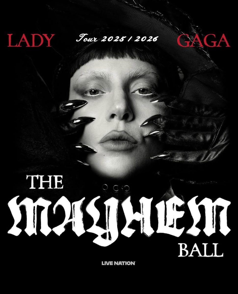 The official “Mayhem Ball” Tour poster.
