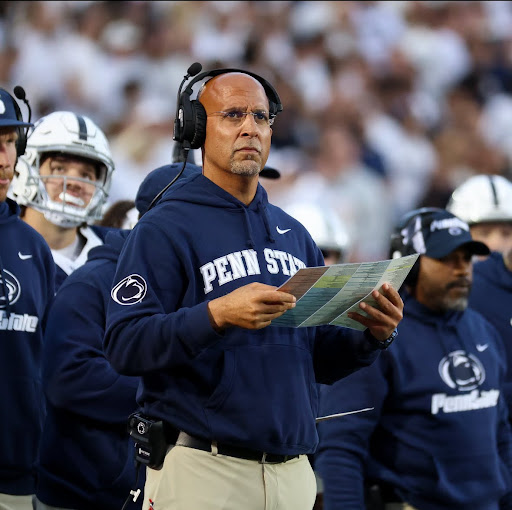 Penn State Head Coach James Franklin was fired following three straight losses. (Courtesy of @BleacherReport on X)