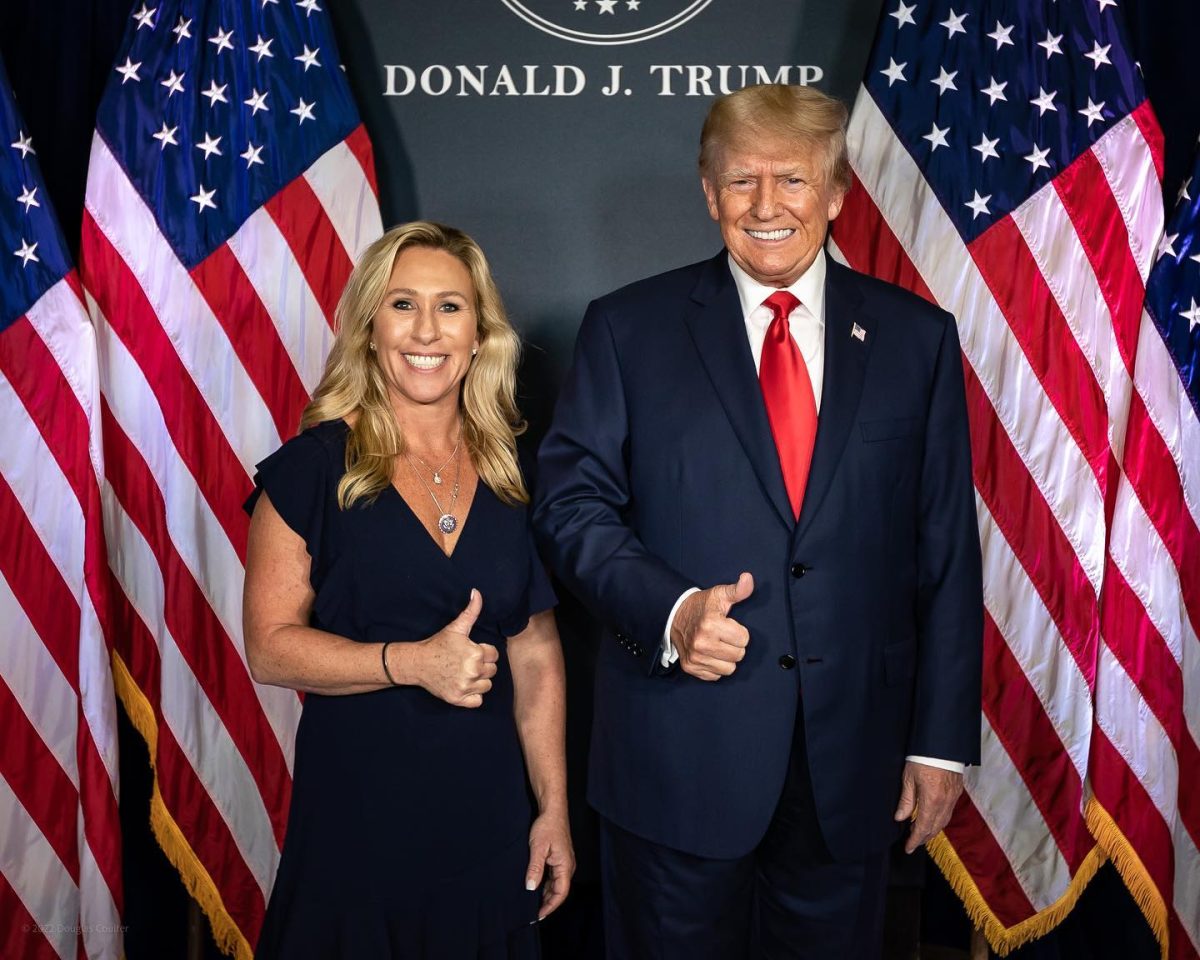 President Trump and Georgia Representative Marjorie Taylor Greene. (Courtesy of @realmarjoriegreene on Instagram)