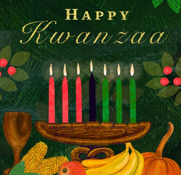 A Kinara is a candle holder used for Kwanzaa celebration. Courtesy of @whitehouse46archive on Instagram