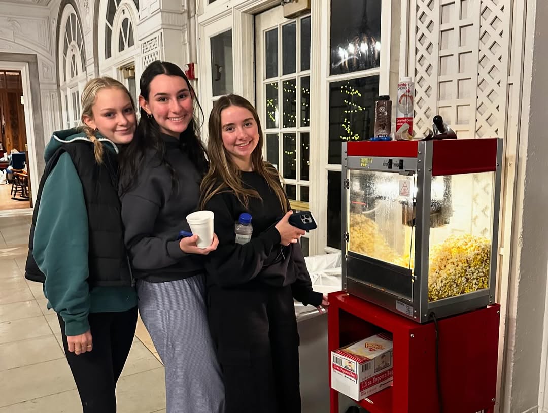 Students snack on popcorn at last year’s Caxy Cafe. (Courtesy of @lfacademy on Instagram)