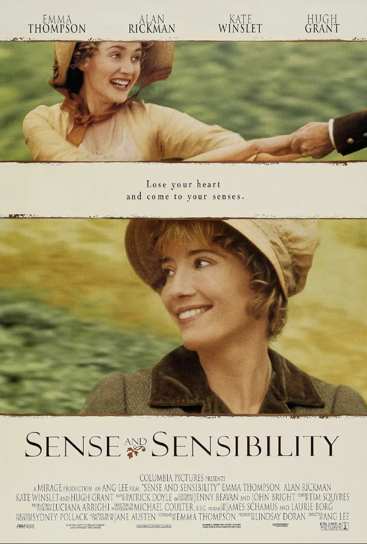 Sense and Sensibility movie poster. 