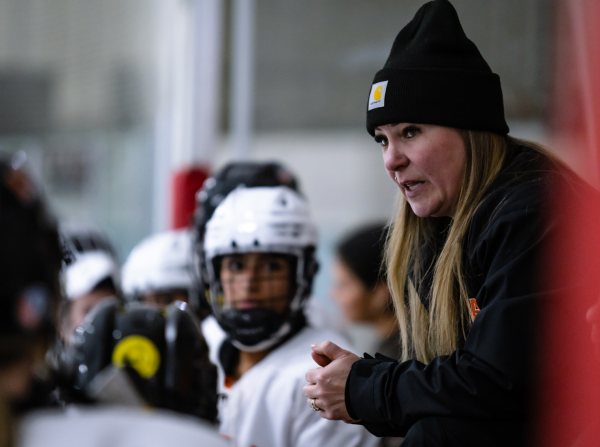 Navigation to Story: Girls Hockey Head Coach Erin Stoney Wins AHAI Coach of the Year